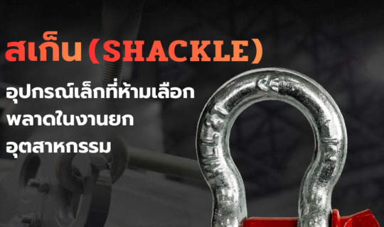 สเก็น (shackle) อุปกรณ์เล็กที่ห้ามเลือกพลาดในงานยก อุตสาหกรรม